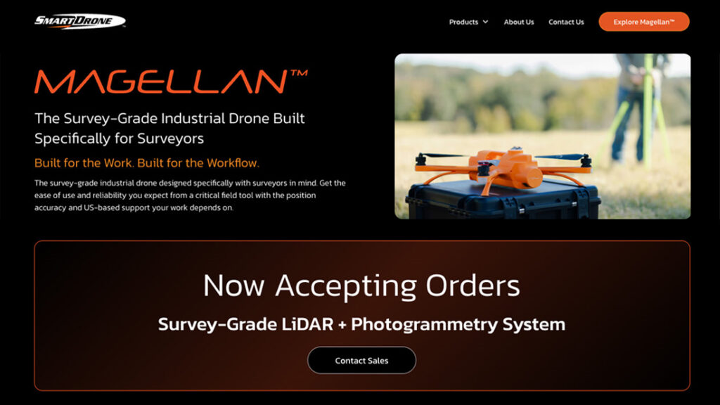 Smartdrone Web mockup