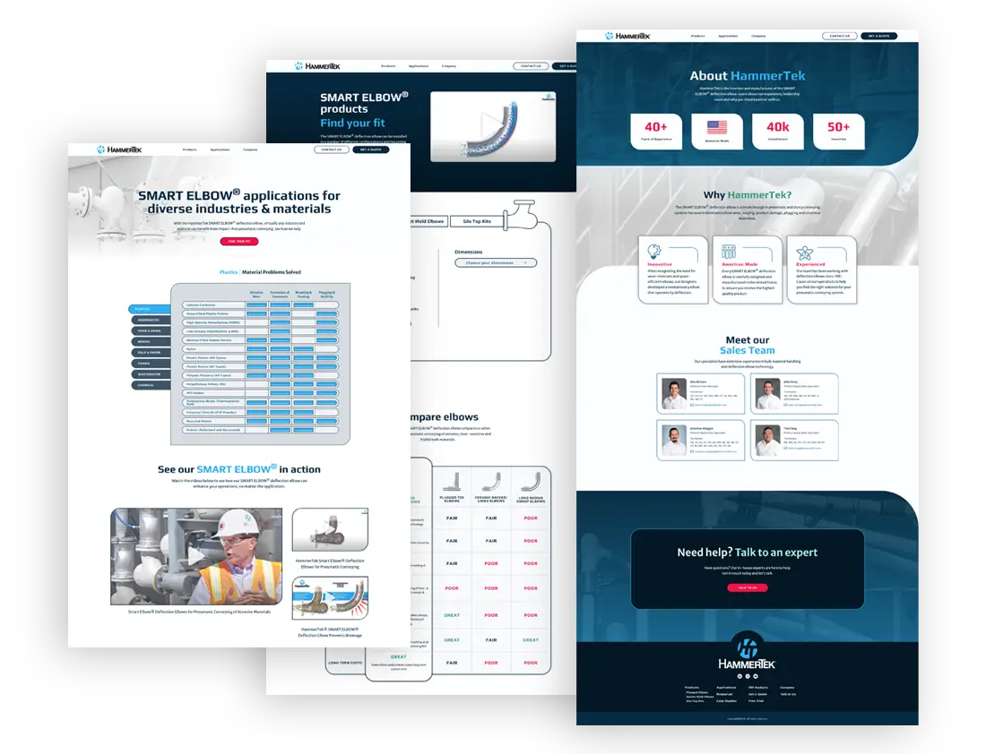 Page mockups
