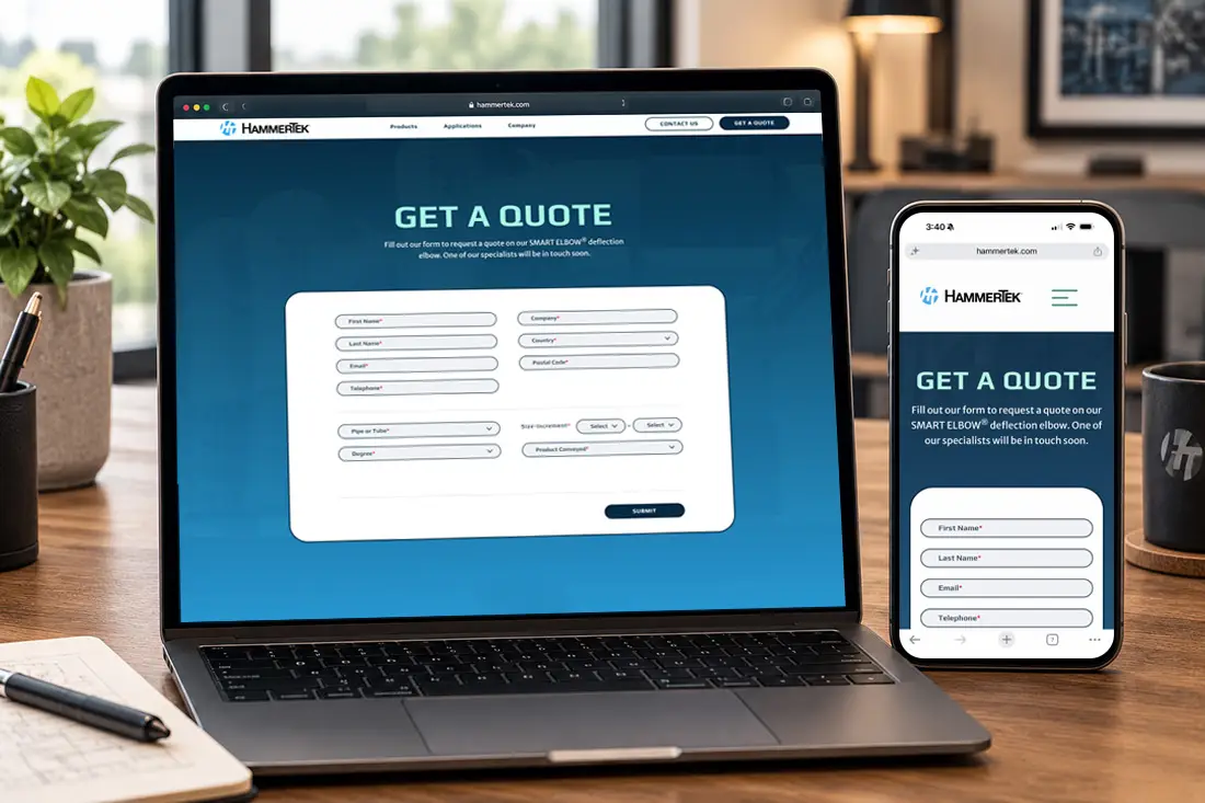 get a quote page screenshot