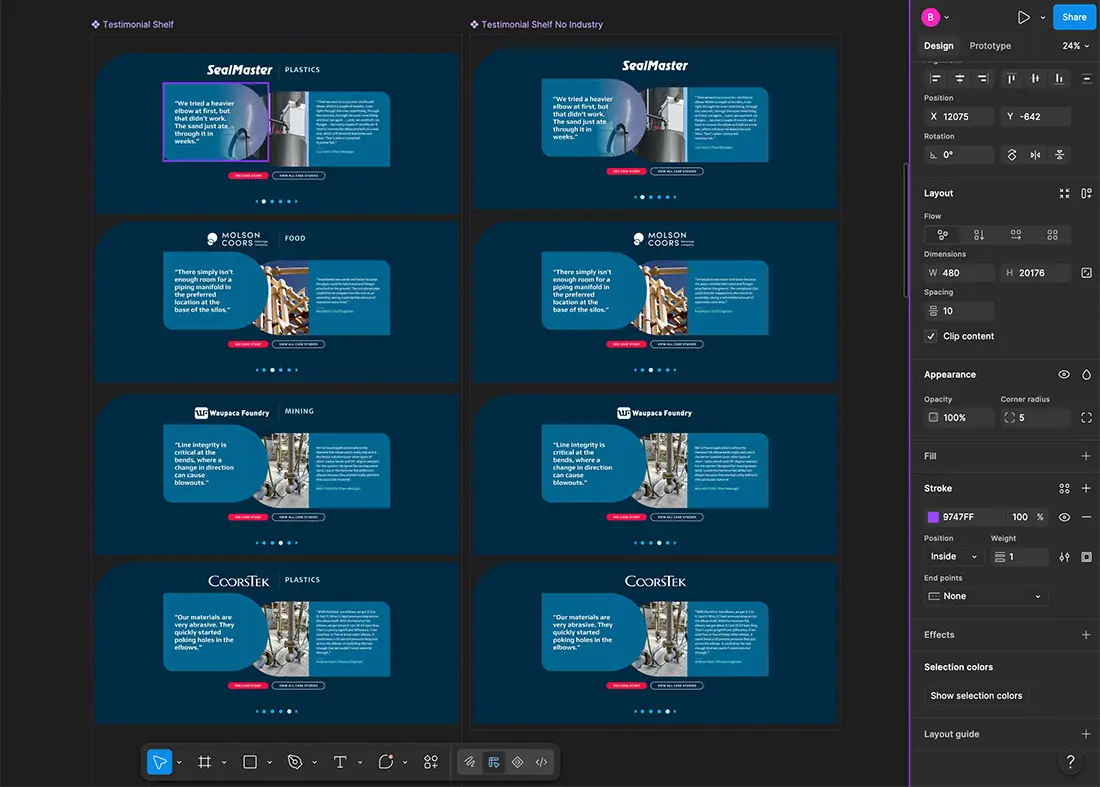 Figma screenshot of component