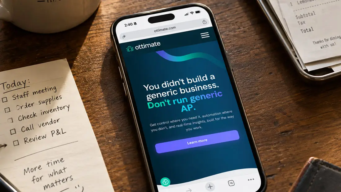 Phone interface mockup
